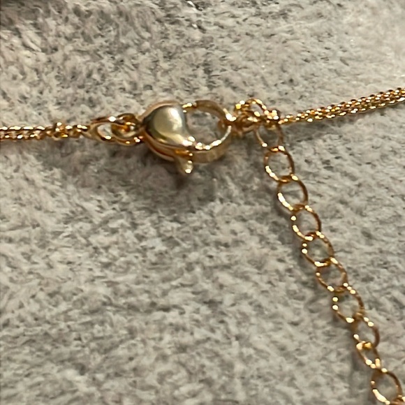 18 KT Gold Plated Bubble Initial All Letters Available Necklace New 17” - Picture 10 of 12